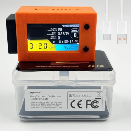 NerdMiner V2 Ultra 250KH/S Trump Edition T Display S3 Bitcoin Miner with Low Power Consumption Crypto with Fan by OEMGMINER