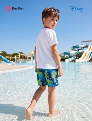 Image of Disney Stitch Spiderman Star Wars Cars Toy Story Mickey Boy Swim Trunks UPF50+Swim Shorts Compression Liner & Quick-Dry 6M-9Y