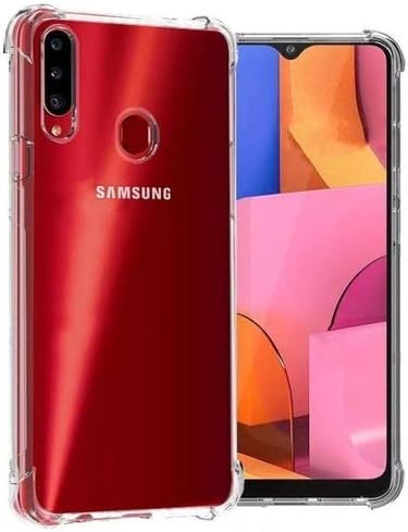 Capa Reforçada Samsung Galaxy A20S (Transparente) + Película De Gel |  Amazon.com.br