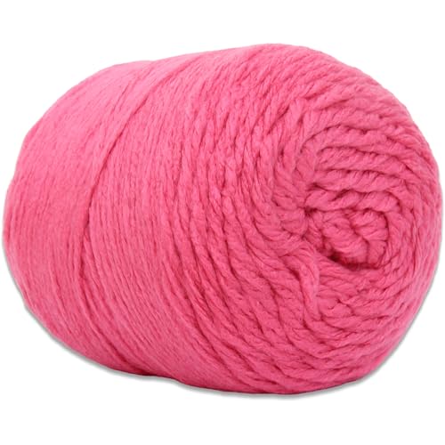 Image of ThreadArt Chunky Yarn Big Cake, 300g (316 Yards - Pink 02 | Super Bulky #6 for Hand Knitting & Crocheting - 100% Soft Acrylic for Blanket Yarn