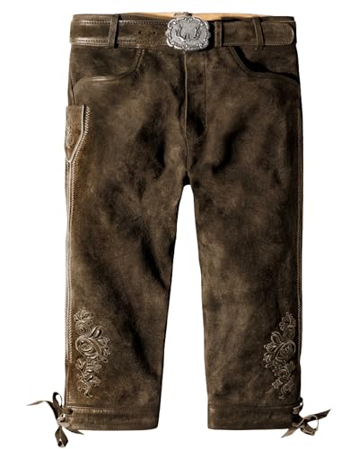 Stockerpoint Herren Sigmar4 Trachtenlederhose, Bison gespeckt, 52