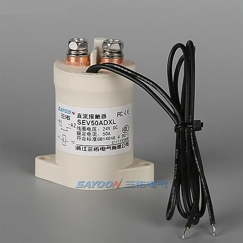 Contacteur CC haute tension 1000V 50A modèle SEV50BD avec bobine 36V et contact 1NC