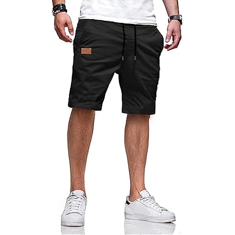 JMIERR Mens Casual Twill Shorts with Pockets Cover