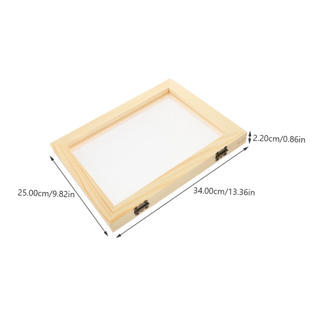 SEWACC Paper Making Screen Mold Kit 2 Pieces Wooden DIY Frame for Home Craft and Art Projects