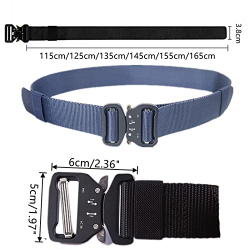 Belts for men Braided Belt,Tactical Belt, Men Military Rigger Work Tool Belts with Quick Release Metal Buckle, 2 Pcs2