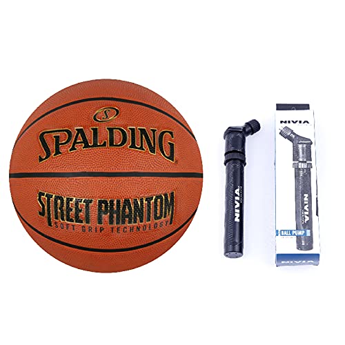 Spalding Street Phantom Orange Basketball Exellent Grip Professional Basketball for Outdoor Macthes Digital Printed Size 7 with Air Pump for Volleyball Soccer (B09FZ7JZSC) Amazon Price History, Amazon Price Tracker