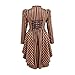 Women's Steampunk Victorian Jacket Coat Medieval Vintage Gothic Tailcoat Long Sleeve Tuxedo Shirt (US, Alpha, 3X-Large, Regular, Regular, Black Brown Stripes)
