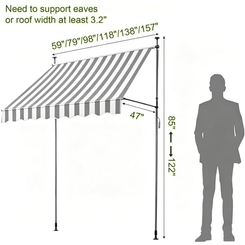 Toldo retráctil para patio impermeable que soluciona el calor 7