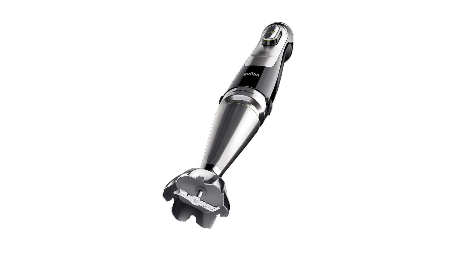 Braun MultiQuick 9 - Frullatore a Immersione Anti Splash, Selezione di Velocità Precisa, Active PowerDrive, Robot da Cucina 1,2L, Tritatutto, Bicchiere 600 mL, 1200W, Nero (MQ9187XLI)