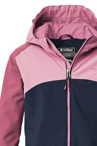 killtec Mädchen Funktionsjacke/Outdoorjacke wasserdicht mit Kapuze KOS 158 GRLS JCKT, dunkelnavy, 176, 44117-000