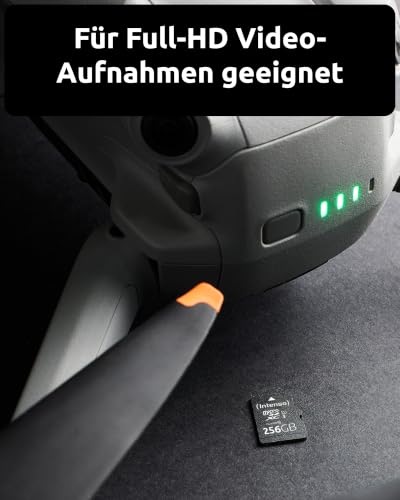 Intenso Premium microSDXC 256GB Class 10 UHS-I Speicherkarte inkl. SD-Adapter (bis zu 90 MB/s), schwarz – Ansicht 5