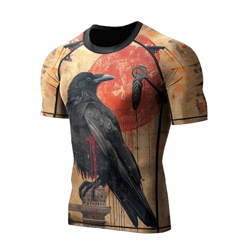 BJJ Rash Guard, Ultra Soft Compression Shirt, Rash Guard Men Jiu Jitsu Short Sleeve, Breathable Fabric2