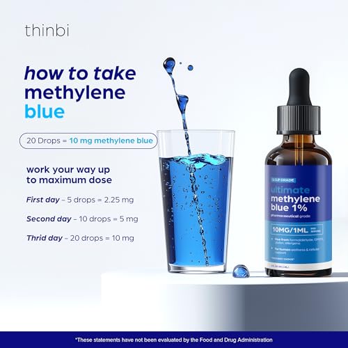 methylene blue pharmaceutical grade 2oz usp grade 1 solution with balanced electrolyte solutionthird-party tested brain health supplement for humans no formaldehyde high cognitive support