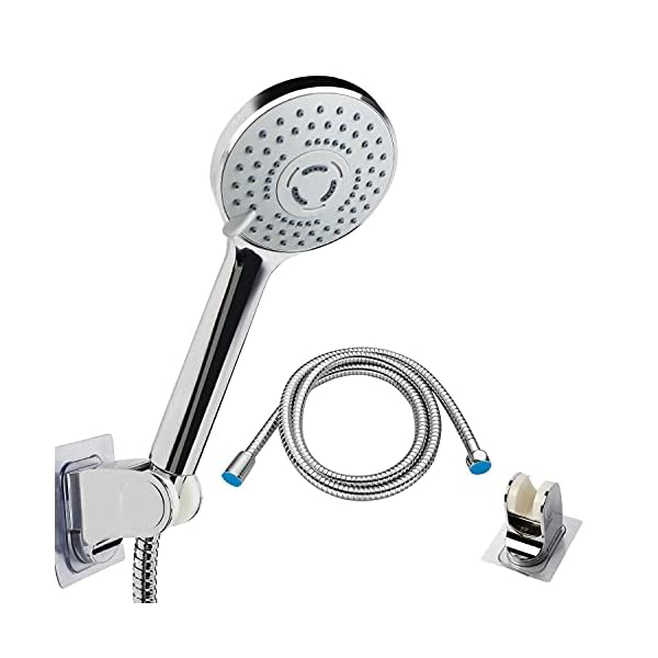 Duschkopf Mit Schlauch, Duschkopfset Brausekopf mit Schlauch Hochdruck Handbrause mit 3 Gängen einstellbar, 1.8M…