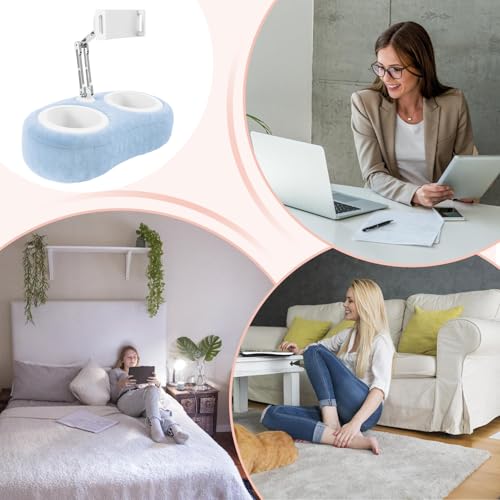 Soporte de almohada para teléfono móvil y tableta de escritorio giratorio 4