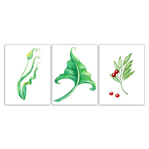 Impresion de poster de plantas verdes en lienzo artístico de alta definición