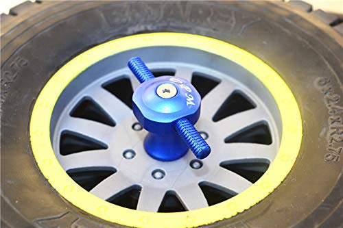 GPM for Team LOSI-1/6 Super Baja Rey 4X4 Aluminium Spare TIRE Locking -1PC (Black)