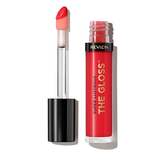 Image of Revlon Super Lustrous Lip Gloss, Non-Sticky, Hydrating, High Shine Finish, 240 Fatal Apple, 0.13 oz (Pack of 2)