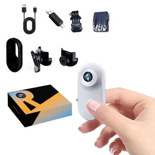 Petite caméra avec clip arrière pour vlogging portable facile