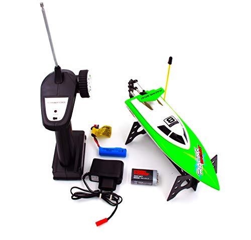 DOPLUS Auto-Flip RC Boat High Speed Racing Remote Control Boat On Water Pool Lake River, Red