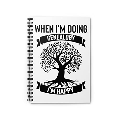 Spiral anteckningsbok humoristisk jag släktforskning ursprung familjer träd entusiast nyhet blodlinjer en storlek