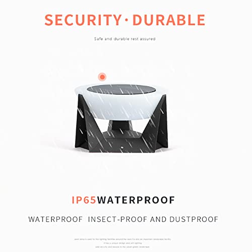 Mgjxtwg Solar Lights Outdoor Garden Light Column Lamps Post Light Waterproof Fence Gate Cap Light Lantern Head Lamp Patio Villa Park Decor Deck Stigma Light #TOP3