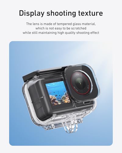 Ensemble coque étanche DJI Action 5 4 3 boîtier plongée 45M