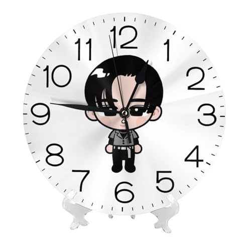目黒蓮 (6) アニメ 掛け時計 おしゃれ 北欧 壁掛け時計 静音 自宅 寝室 部屋飾り 贈り物 インテリア 大数字 直径25cm 非電波 かわいい プレゼント
