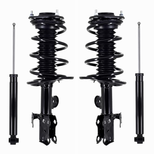 PM Auto Set of 4 Front Quick Complete Strut-Coil Spring-Rear Shock For 2012-2017 Toyota Prius V