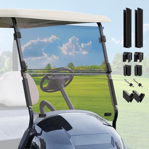 Panglong Club Car Precedent Tinted Windshield with All Windshield Clips, Suitable for 2004-Up Club Car Precedent, Tempo, Onward Golf Carts-37.51