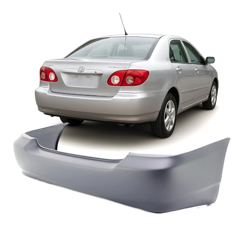 Image of FitParts Compatible with Toyota Corolla 2003-2008 Rear Bumper Cover | Primed, Sedan, Ready to Paint, OEM 5215902911, TO1100208