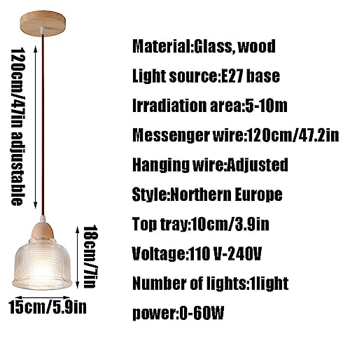 Lampe à Suspension à Une tête de Base E27 pour un éclairage ciblé de table