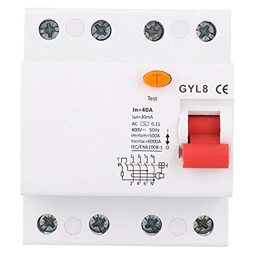 Circuit RCBB RCBO 400VAC disjoncteur 25A 40A 63A haute sécurité - 4