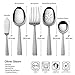 Mikasa, Oliver Gleam Flatware Service for 12, 65 Piece Set, 18/10 Stainless Steel, Silverware Set with Serving Utensils