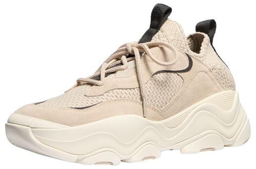 Michael Kors Men's Atlas Knit Trainer, Light Sand, 12