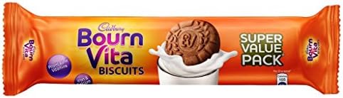 Cadbury Bournvita Chocolate Biscuits, 120 Gm (Pack Of 10)