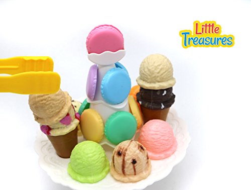 Little Treasures Tower Plus Stacking Ice Cream Balance Game with 29 pcs Fun Toy Set - Thumbnail 2