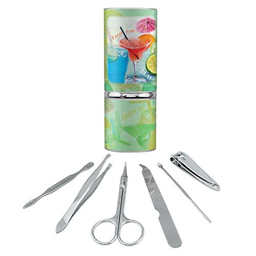 Mixed Drinks Sunshine Summer Fun Happy Hour Tropical Beach Vacation Stainless Steel Manicure...