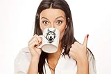 Winston & Bear Funny Husky Dog Mug - Ceramic Funny Coffee Mug - Cute Novelty Coffee Mug Present - Great Birthday or Christmas Surprise for Men and Women (11oz)
