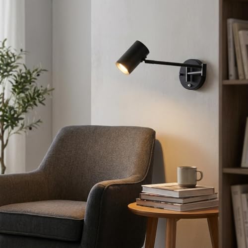 Alpinaluz Aplique de Pared Extensible Negro