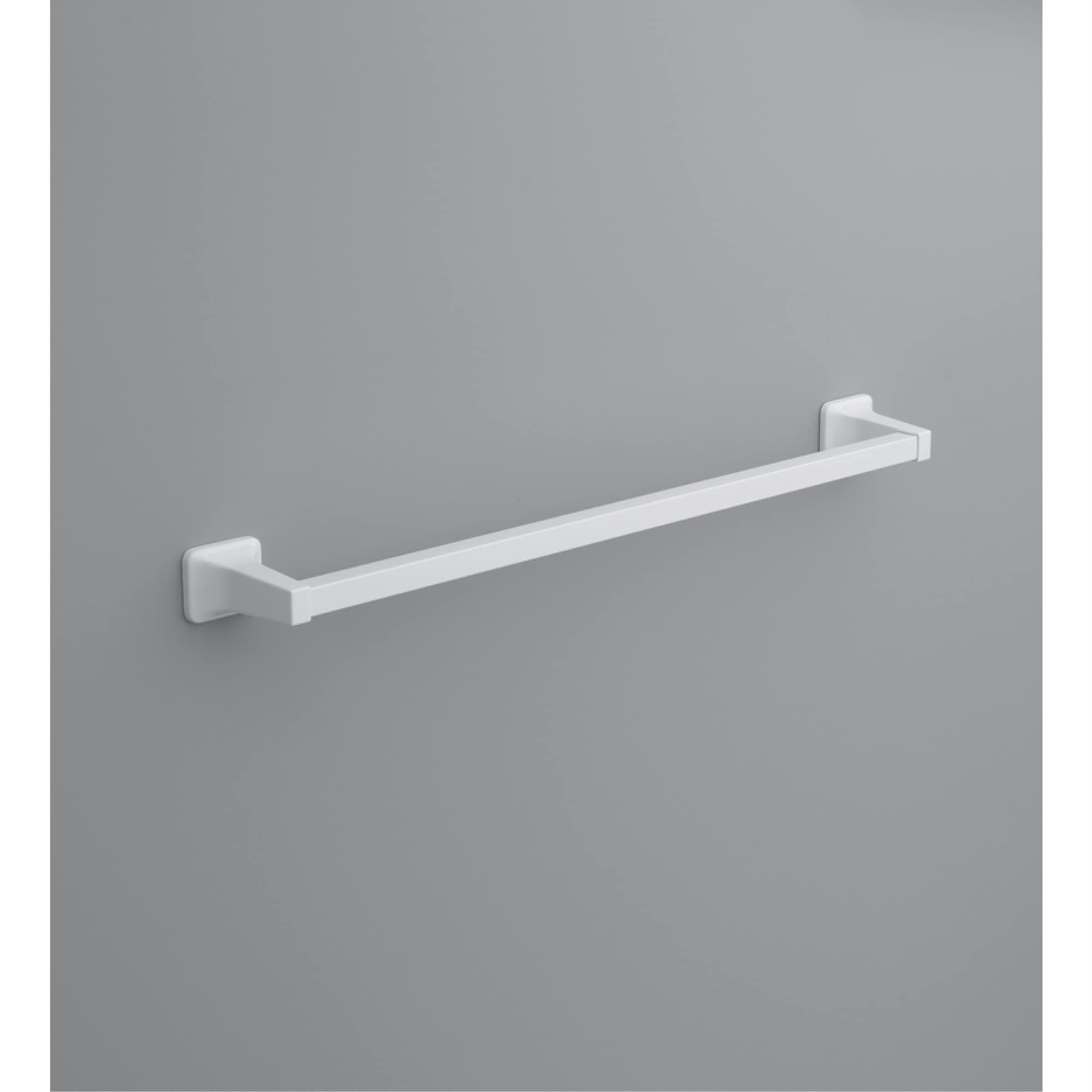 oakbrook satin white towel bar 24 in. l die cast zinc - case of: 1;