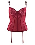 Aubade Women's La Belle Etoile Guepiere Bustier, Garance, 34D