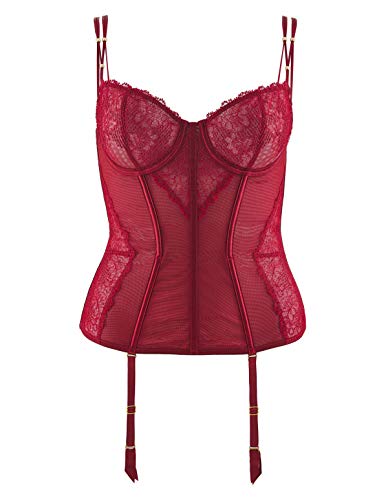 Preisvergleich Produktbild Aubade Damen La Belle Etoile Guepiere Bustier, Türkischrot, 80E