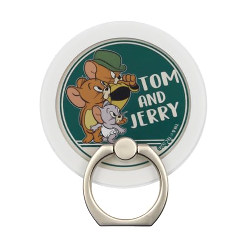 イングレム トムとジェリー スマホリング スタンド かわいい マグネット マグネットステッカー スマホ マグネットシール 強力 磁石 シール プレート magness ジェリー_タフィー_マッスル IJ-WMGR2W/TJ77