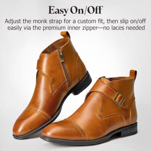 Image of Arkbird Men's Dress Boots Genuine Leather Ankle Boot for Men Classic Casual Oxford Style Footwear