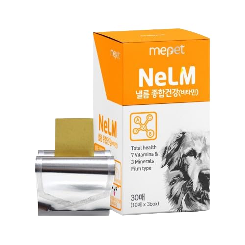 NeLM Supplements & Vitamins for Dogs - Mouth Dissolving Strips - Multivitamin, Eye, Hip & Joints, Gut, Dental Support - Pet Health Supplies - 30 Stips(Pack of 1) (30 Strips (Pack of 1), Multivitamin)