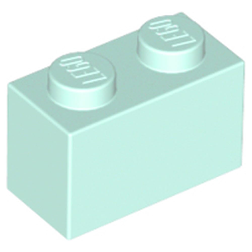 LEGO Building Block 1x2, Part 3004, Part 3004, Choose Your Colour (Light Aqua, 10, Bricks) โ image 1