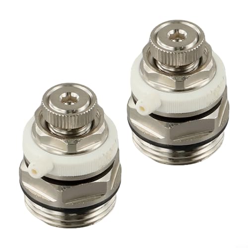 Wenyouya Válvula de radiador automática de rosca de 3/4 pulgadas, válvula de purga de latón para radiadores y calderas