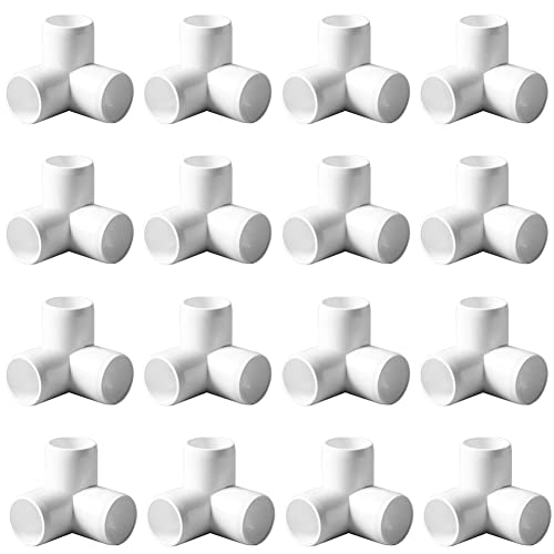 ANPTGHT 1-1/4“ Tee PVC Fitting 3 Way Elbow Connector Furniture Grade 16Pack