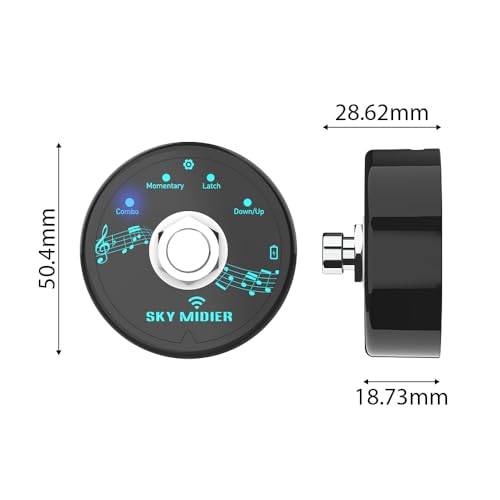 BT Midi Foot Controller Mini MIDI Controller MIDI Effector Pedal USB MIDI Controller Software Effector Controller Wireless Compact Portable Rechargeable Pedal Data Transmission No Delay